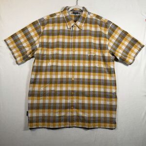 Pelle Pelle Heritage Plaid Short Sleeve Button Down Shirt Men’s XL Cotton